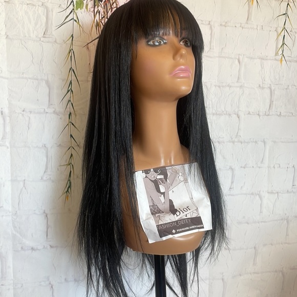 ? 24” Layered BROWN OMBRE YAKI STRAIGHT Bang Wig *NEW* main image 4